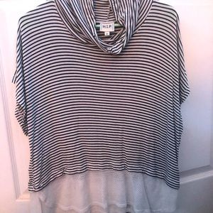 mock neck short sleeve, mesh bottom